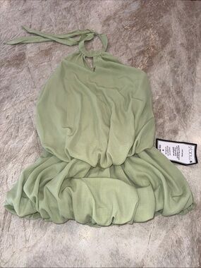 Macy's Light Sage Green Halter Camisole